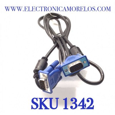 CABLE DE VIDEO VGA ORIGINAL LG. MACHO A MACHO “NUEVO“ / 15 PINES / 30V / 1.80M / NUMERO DE PARTE 68509F0003A / COMPATIBLE CON DIFERENTES DISPOSITIVOS   - Imagen 4